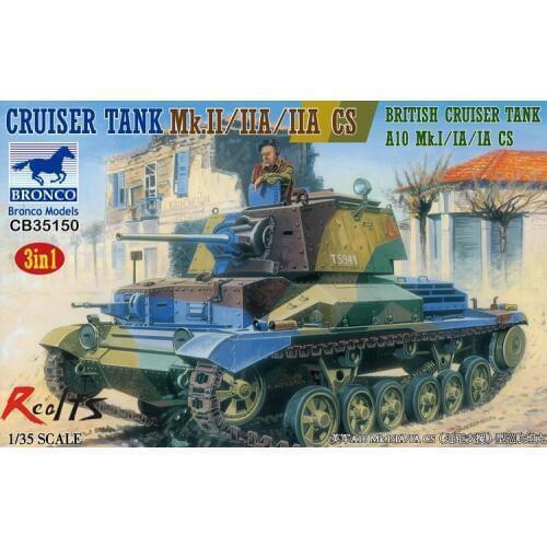 RealTS Bronco Models 1:35 British Cruiser Tank Mk. II, IIA IIA CS 3 IN 1 CB35150