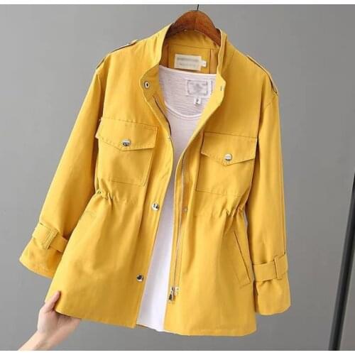 2021 New Autumn Women Jacket Fashion Long Sleeve Casual Basic Jackets Female Windbreaker Loose Coat Outwear Streetwear