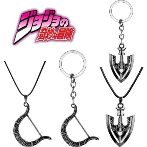NEW Anchor Pendant Necklace Japanese Cartoon JOJOs Bizarre Adventure Necklace Jewelry Killer Queen Weapon Design Drop Jewelry