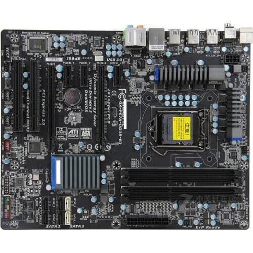 Original desktop motherboard for Gigabyte GA-P67A-UD3R-B3 DDR3 LGA1155 4 channels 32G P67A-UD3R-B3 Desktop motherborad Free