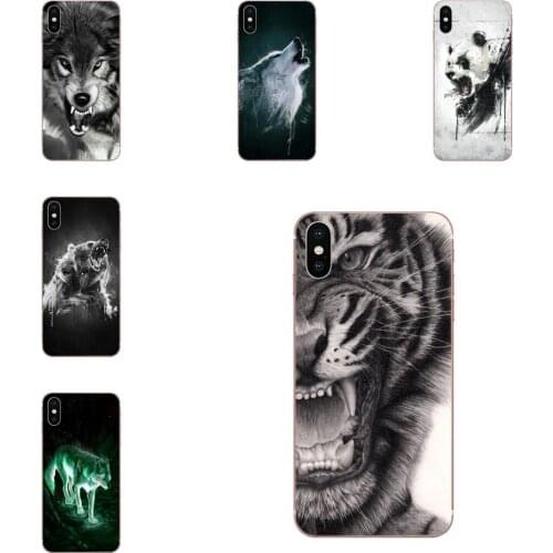 Rubber Soft TPU Phone Case Cover Shell Fierce Wolf And Tiger Diy Colorful For HTC U11 Life Capa U11 Plus U 11 U12 Life