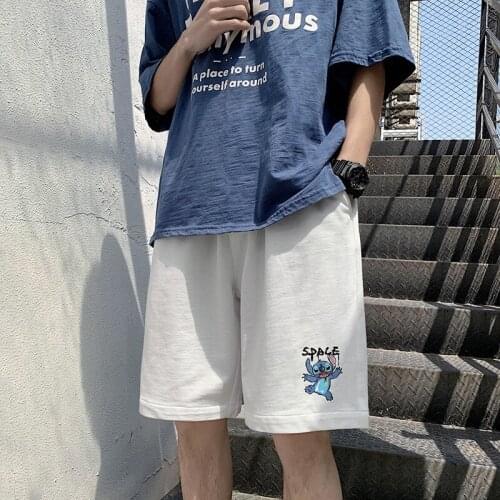 Shorts are a trend for men Thin, versatile sweatpants for summer Casual cartoon large size panties loose popular logo INS