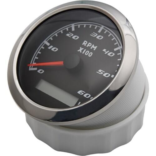6000RPM 85mm Marine Boat Tachometer Gauge Tacho Meter Waterproof IP67 Anti-fog Glass For Yacht Speedboat ETC Boat Accessories