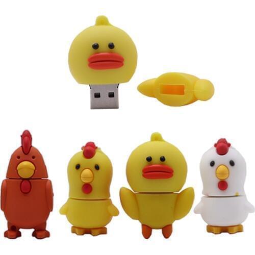 USB stick pendrive cartoon cock usb flash drive 4GB 8GB 16GB 32GB 64GB cute Chicken memoria usb stick creative gift pen drive