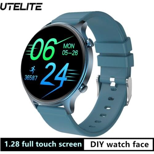 UTELITE DK18 Smart Watch Smartwatch 1.28inch Ful Screen IP68 Waterproof Men Women Watch Custom Dial Blood Oxygen Fitness Watches