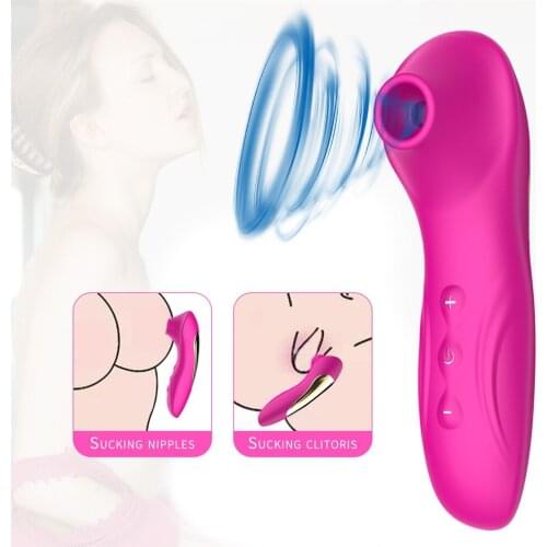 Powerful Clit Sucker Vibrator Tongue Vibrating Nipple Sucking Blowjob Clitoris Stimulator Etotic Sex Toys for Women Masturbator