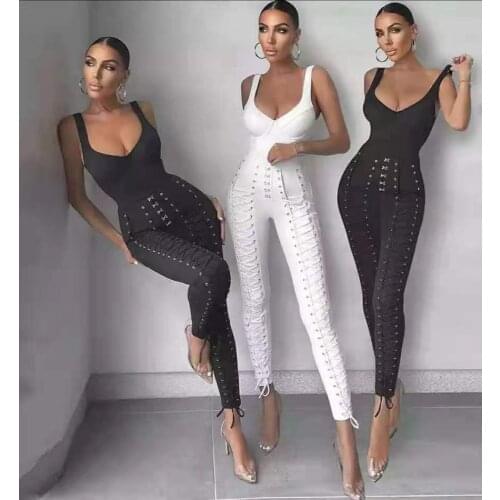 High Quality Sexy 2 Pieces Sets Handmade Beading Rayon Bandage SetsEvening Party Set