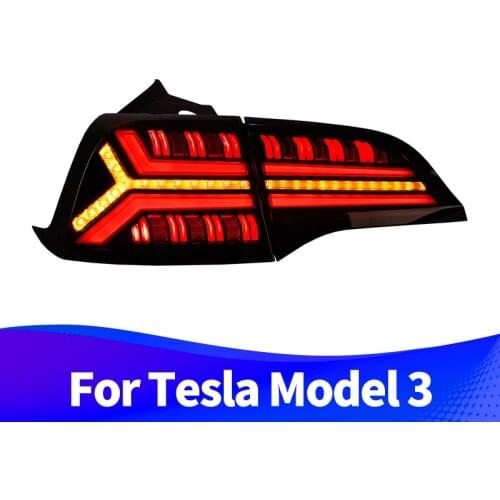 Taillight Assembly for Tesla Model 3 LED Tail light Model Y LED Sequential Turn Signal LED Brake Light Reverse Light Fog Light