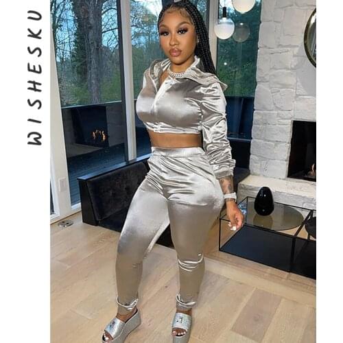 Women Faux Leather Pencil Ruched Stacked Skinny Pants + Long Sleeve V Neck Black Bodycon Crop Tops 2021 Summer Streetwear