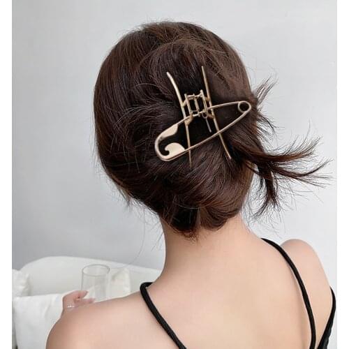 1Set Large Accetate Alloy Print Acrylic Hairpin Hair Clip Crab Hair Claws for Women Girls Hair Accessories Headdress Party Gifts