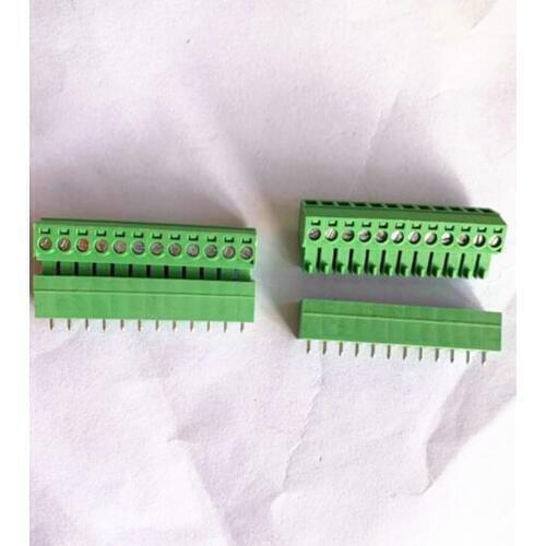 10sets Plug-in terminal block KF2EDGK-pitch 3.5MM 2P 3P 4P ~ 10P Phoenix terminal Straight needle seat