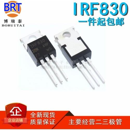 10pcs/lot IRF830 TO-220 IRF830PBF TO220 MOSFET N-Chan 500V 4.5 Amp TO-220