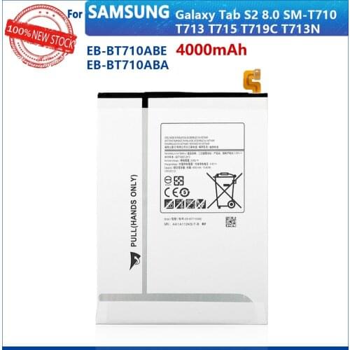 100% Genuine EB-BT710ABA EB-BT710ABE Tablet New battery For Samsung Galaxy Tab S2 8.0 SM-T710 T713 T715/C/Y T719C T713N 4000mAh