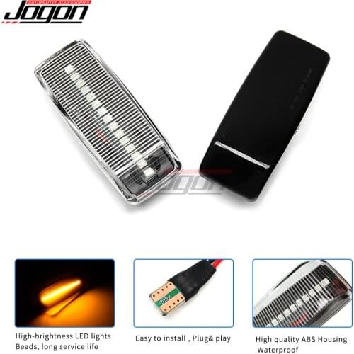 2Pcs Dynamic Car Fender Turn Signal Light Indicator Repeater Lamp for Mercedes Benz W124 R129 W140 W202 W201 side marker light