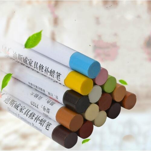 50pcs/set furniture paint floor repair floor wax crayon scratch patch paint pen wood composite repair materials