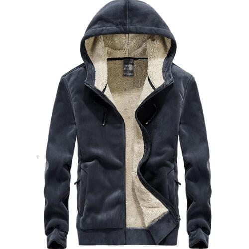 8XL Increase Thicken Fleece Clothes Zipper Silver Fox Velvet Winter Outdoor Hiking Camping Climbing Keep Warm Unisex Loose Coat