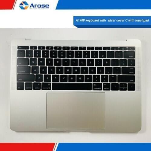 A1708 topcase A1708 keyboard with silver cover C with touchpad without battery A1708 top case assembly