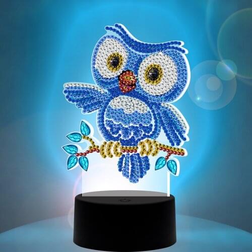 New Design Diamond Painting 5D Diamond Mosaic Embroidery 7 Colors Lamp Light Available Home Desk Night Decor Birthday Gift