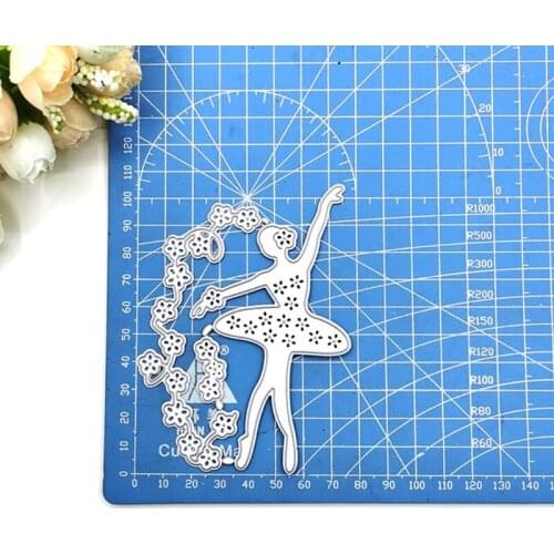 Ballet Girl Metal Cutting Dies Stencil Scrapbooking DIY Album Stamp Paper Card Embossing Decoration