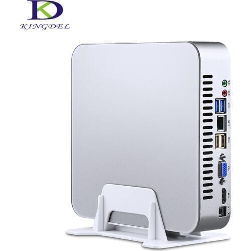 Best Price Quad-Core Intel i7 7700T Mini PC Kabylake HTPC i5 7500T with Fan Lan VGA HDMI Windows10