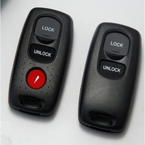 DAKATU 2/3 Buttons Replacement Shell Remote Control Car Key Keyless Case Housing Fob for MAZDA 3 6 MPV Protege