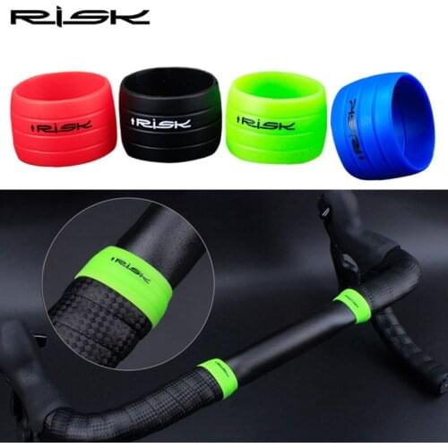 5 Pair Silicone Plug Bike Handlebar Tape plugs Anti-Skip Rubber Road Bicycle Handlebar end Bar Tape Fixed Ring Waterproof Wear