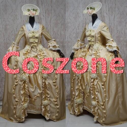 18th Century Robe Francaise Sack Back Gown Dress Marie Antoinette ROCOCO Dress Costume Medieval Renaissance Halloween Costume