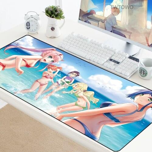 Darling In The FranXX Gaming Mousepad Large Office Mouse Pad Gamer PC Computer Mat Adorable XL Padmouse Laptop Pad To Mouse Pad