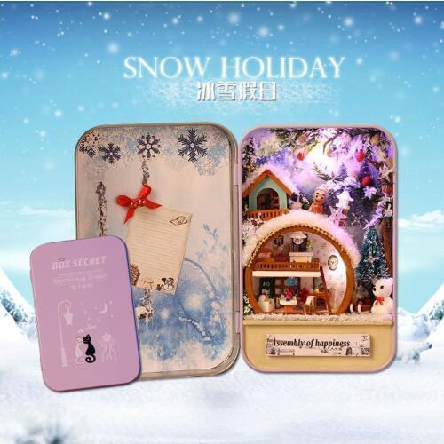 Doll House Box Theatre DIY Dollhouse Furniture Miniature Doll house Toys for Children Birthday Gifts