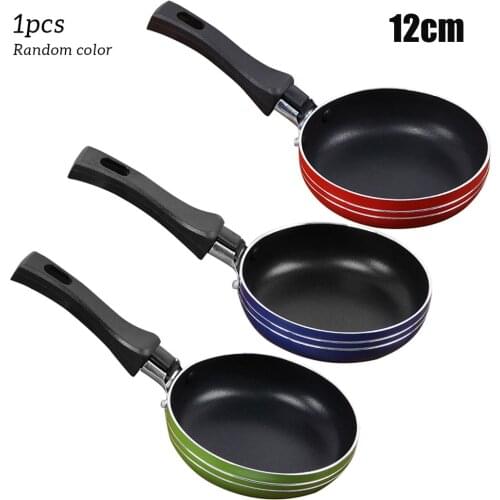 Mini Frying Pan Non-Stick Steel Frypan Pot Saucepan Random Color For Cookware Cooking Tools Multifunction Mini Electric Pan