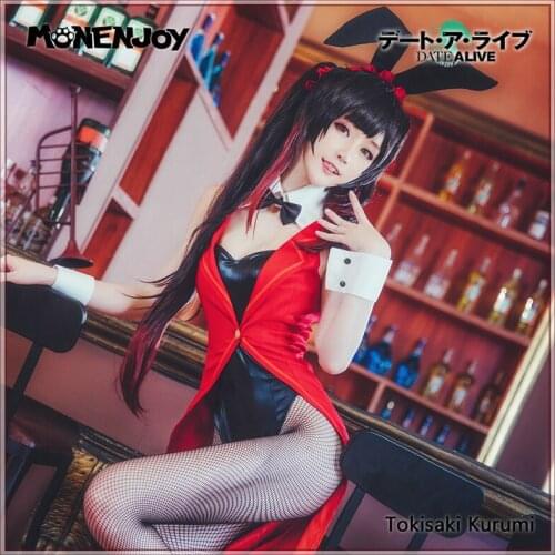 Monenjoy Date A Live Tokisaki Kurumi Cosplay Nightmare Anime Cos Rabbit Bunny Girl Costume Sets