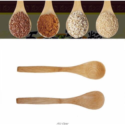 6 Pcs Set Bamboo Wooden Utensil Kitchen Cooking Tools Spoon Spatula Mixing New