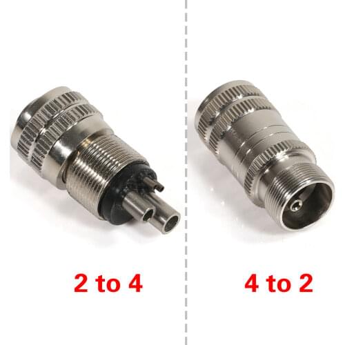 Dental Turbine Adapter Holes Changer 4 to 2/2 to 4 Hole For High Speed Handpiece