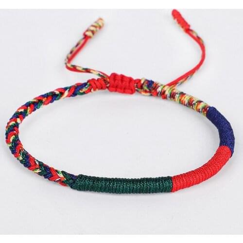 Braided Bracelet for Women Ethnic Tibetan Lucky Bracelets Bangles Colorful Thread Knots Woven Rope Friendship Lover Jewelry