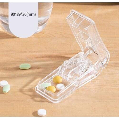 Pill Cutting Pulverizer Portable Multi-Function Medicine Box Mini Medicine Cutting Machine Medicine Dispenser Storage Crusher