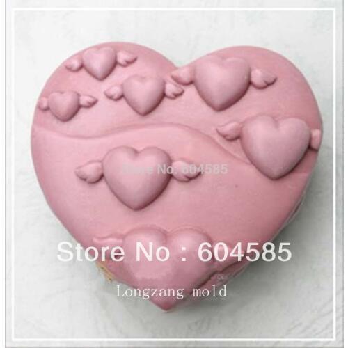 Love Heart 50191 Craft Art Silicone Soap mold Craft Molds DIY Handmade soap molds