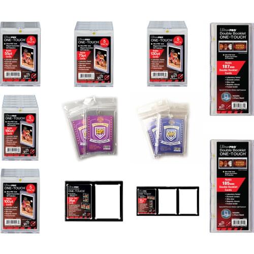 Ultra Pro 35/55/75/130/180/360PT Card Bricks Football/Basketball/Idol TCG One Touch Holder Semi Rigid Top Loaders Case Protecter