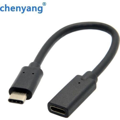 USB3.1 Type C Male to Female Port Cable USB-C Data Charge Sync Extension for NEW Macbook Chromebook 0.2m/0.6m/1m