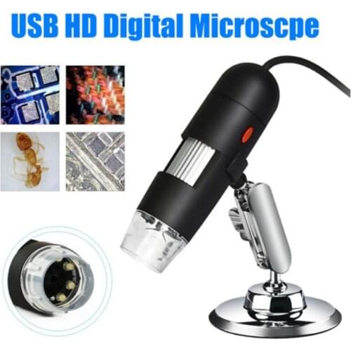 USB 500X Digital Microscope with 8 LED Adjustable 50X-500X Zoom Magnification Optical Magnifier Loupes Biological Microscopes