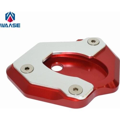 Waase Motorbike For Kawasaki Z650 2017 2018 2019 Kickstand Foot Side Stand Extension Pad Support Plate