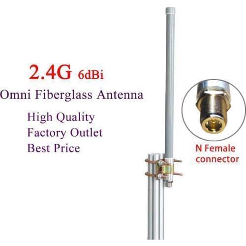 2.4g wifi antenna omni fiberglass base station antenna outdoor roof monitoring system wireless wifi signal coverage