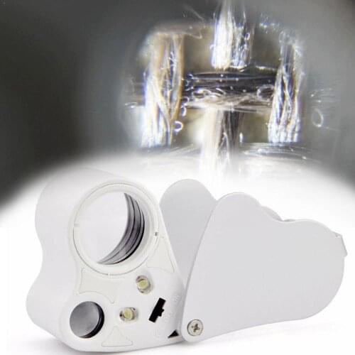 High Quality 30x 60x Illuminated Jewellery Magnifier Appraisal Tool Jewelry F0X6