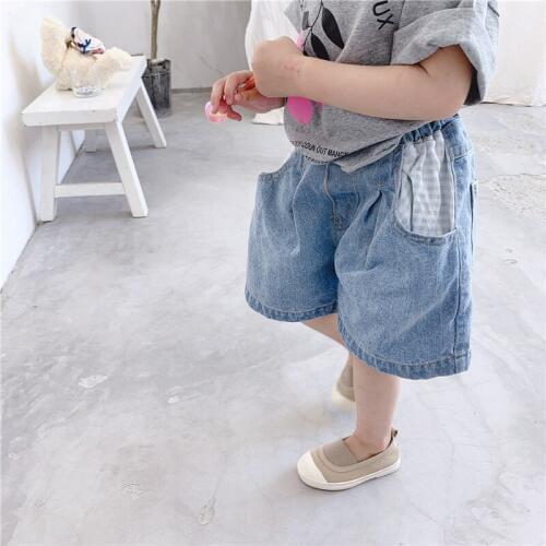 2 3 4 5 Years Toddler Girls Shorts Casual Elastic Waist Denim Pants for Girl Summer 2019 Kids Pants Baby Girls Shorts Jeans New