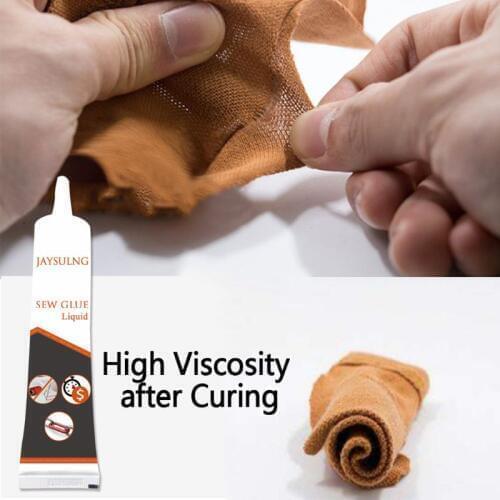 30ml All-Temp Clear Permanent Fabrics Adhesive Liquid Sewing Solution No Sew Glue Fast Tack Bonding Glue Repair Clothes