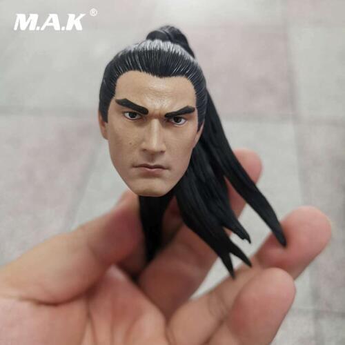 1/6 Scale Male Head Sculpt Ancient General Head Carved Zhao Yun Head Carved Accessory Model for 12 inches Action Figure