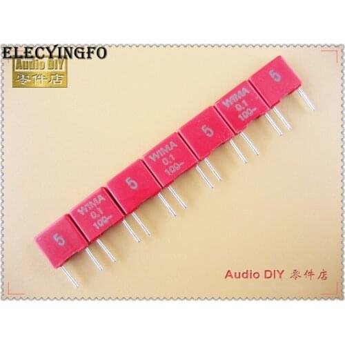 10PCS/50PCS WIMA MKS2 Series 0.1uF 100V 100v0.1uf 5% Film Capacitor 100nF 104