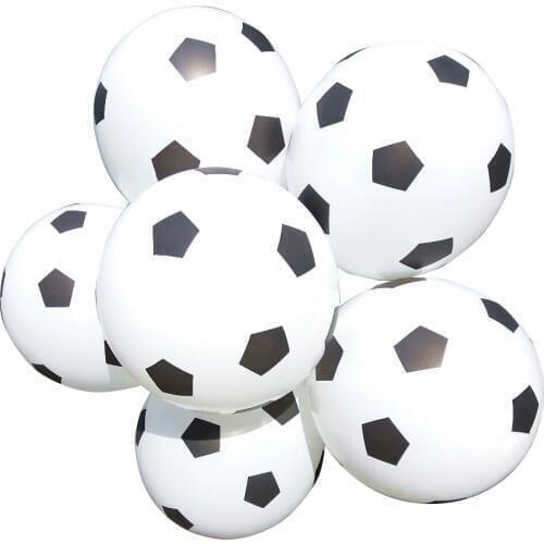 12inch Thicken Soccer Balloon White Color Kids Toys Football Balloon Baby Shower Decoration Balloon Party Supplies