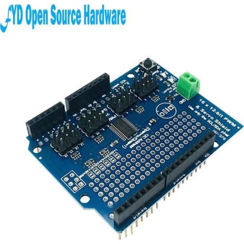 1PCS 16-Channel 12-bit PWM/Servo Shield 16-way Servo Drive Module