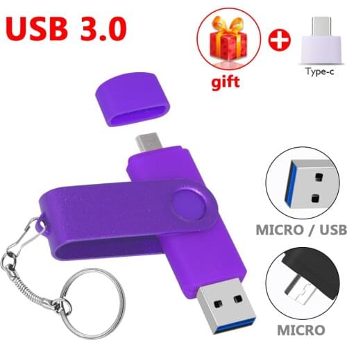 3 in 1 otg type c usb 3.0 64GB 128gb USB Flash Drive memory stick 256gb 512gb Pendrive pen drive for andriod smart phone gifts