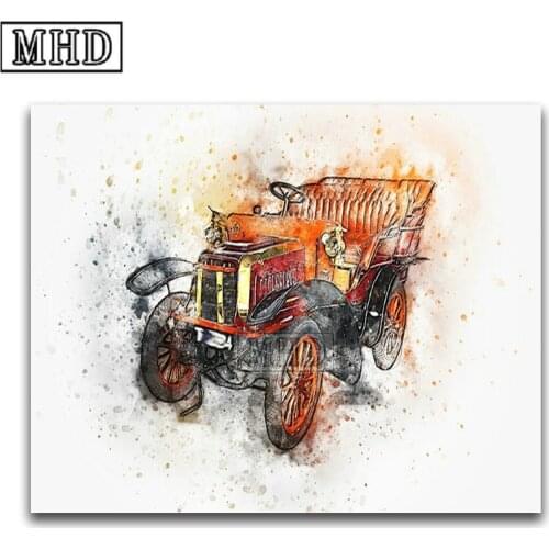 Watercolor 5d diamond painting car kit full square new arrival 3d diamond embroidery mosaic cross stitch artwork room decoration